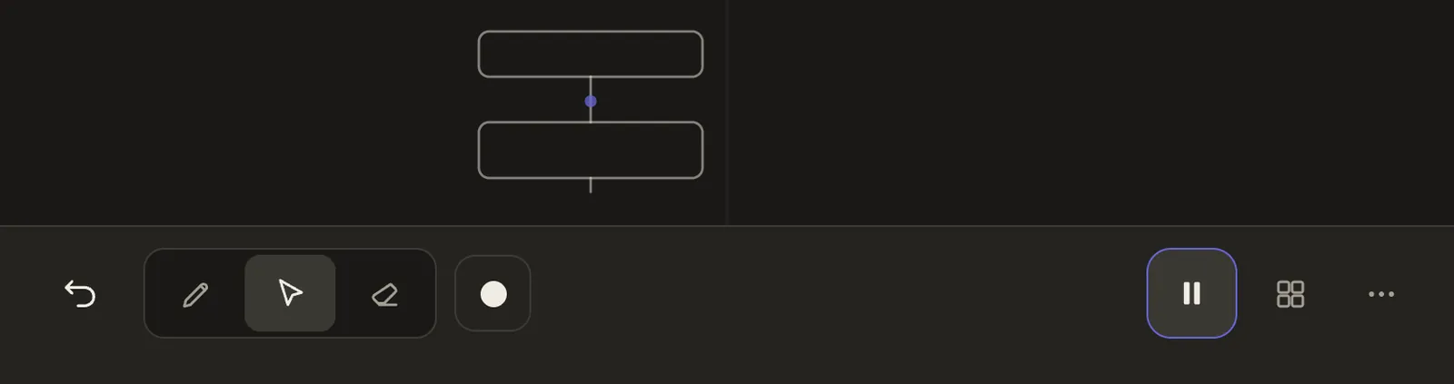 DrawLapse fold bar with split zones and select active